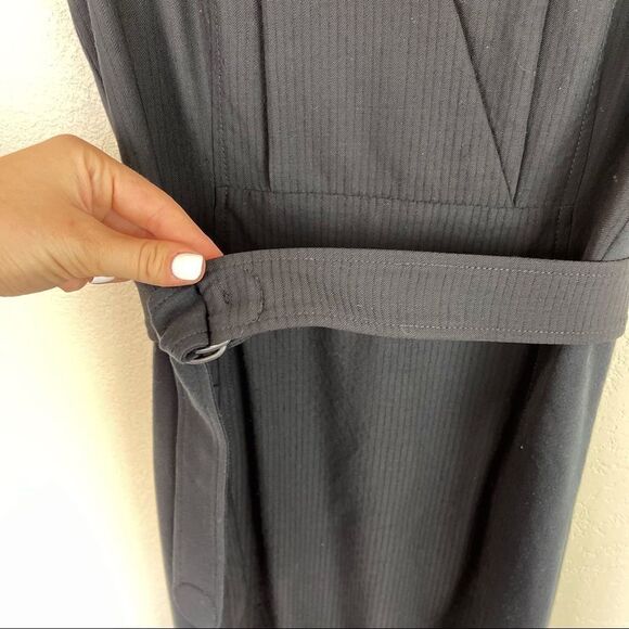 Akris Black Belted Career Business Dress Size 6 - Picture 4 of 10